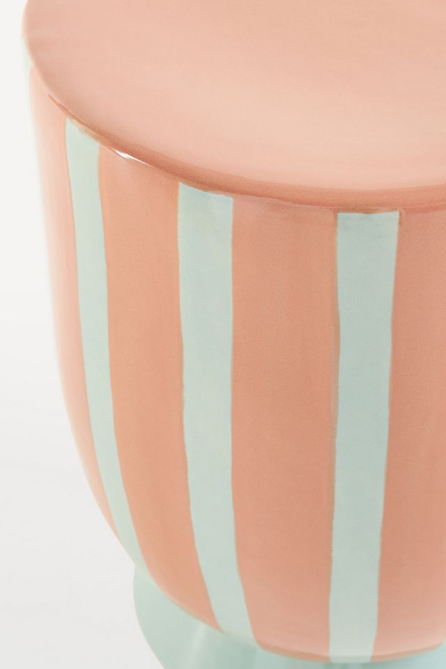 Darby Ceramic Side Table - Colorful Outdoor Furniture