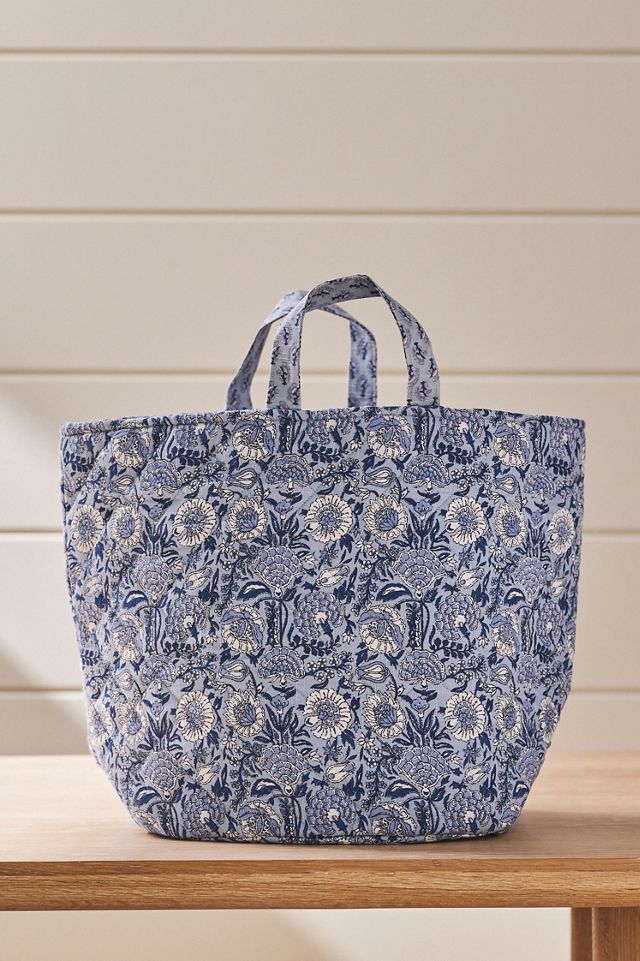 Quilted Block Print Basket #2