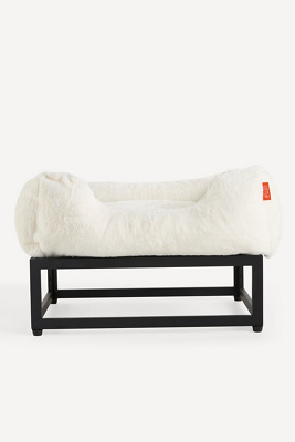 Füzi Luxe Elevated Dog Bed In White