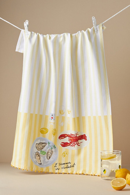 Summer in Nantucket Dish Towel