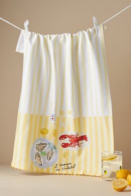Summer in Nantucket Dish Towel