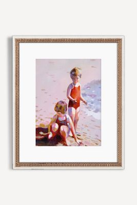 Kids at the Beach Wall Art