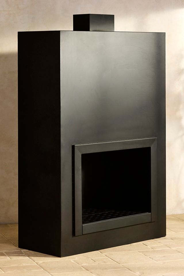 Steel Planed Outdoor Fireplace #3