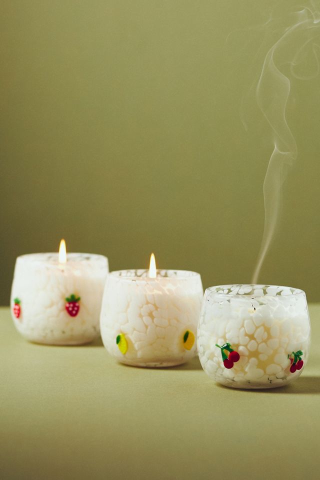 Icon Fruity Strawberry & Guava Cheena Glass Candle #2