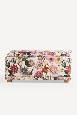 Anthropologie Celine Lana Small Storage Ottoman