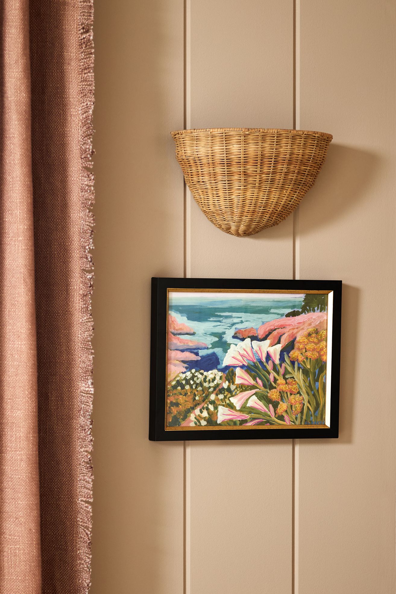 Big Sur Blooms Wall Art - Pink, One Size