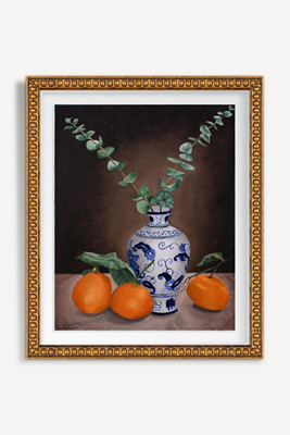 Artfully Walls Tangerines And Eucalyptus Wall Art
