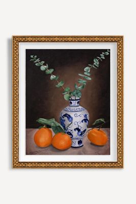Tangerines and Eucalyptus Wall Art