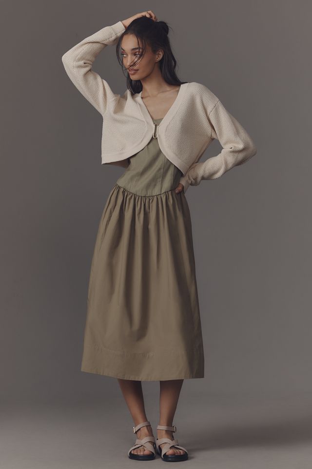 The Livvy Waffle Knit Cardigan Sweater by Flat White: Shrug Edition #3