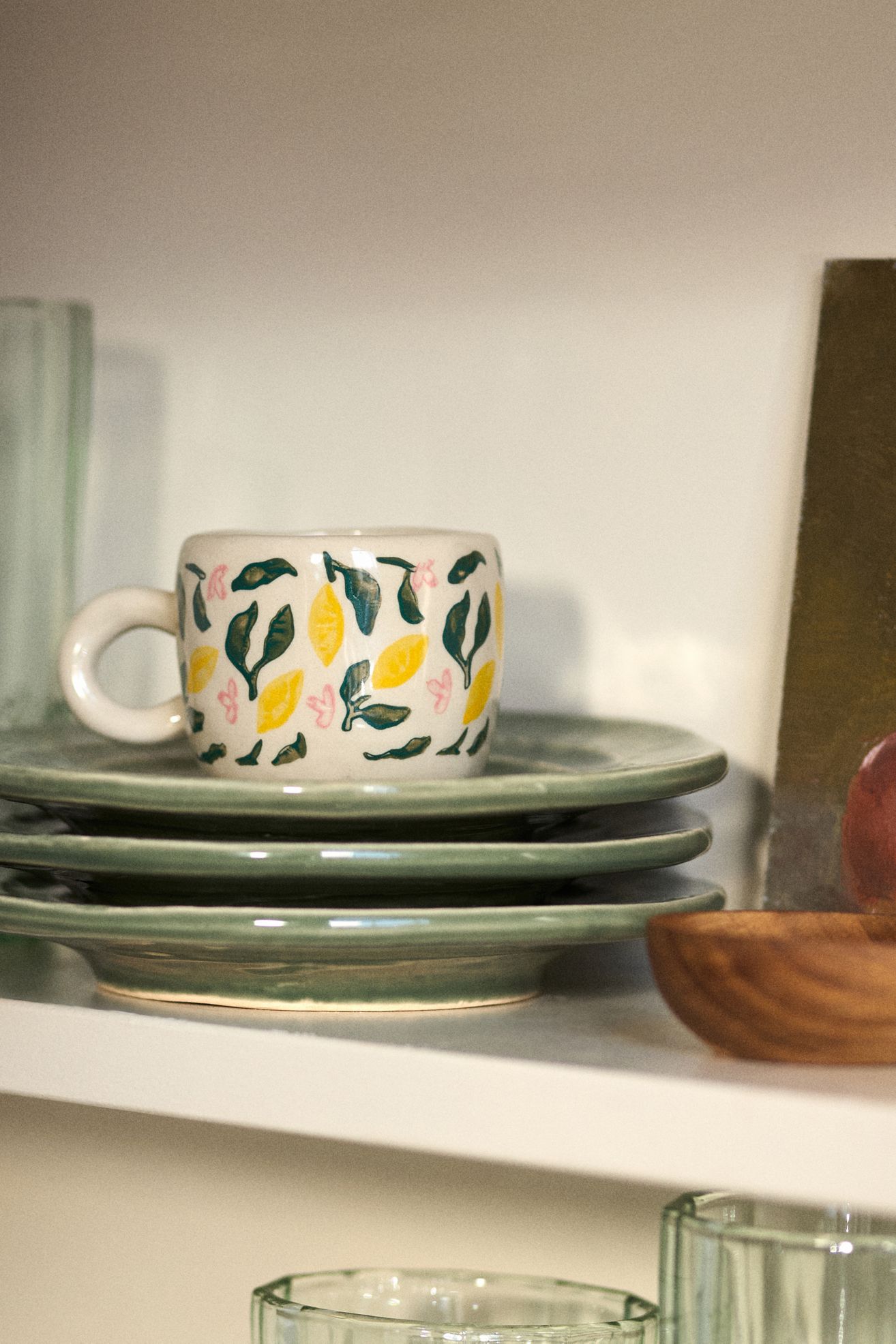 Dolly Mini Stoneware Espresso Cup - Lemon, One Size