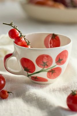 Garden Tomato Stoneware Mug