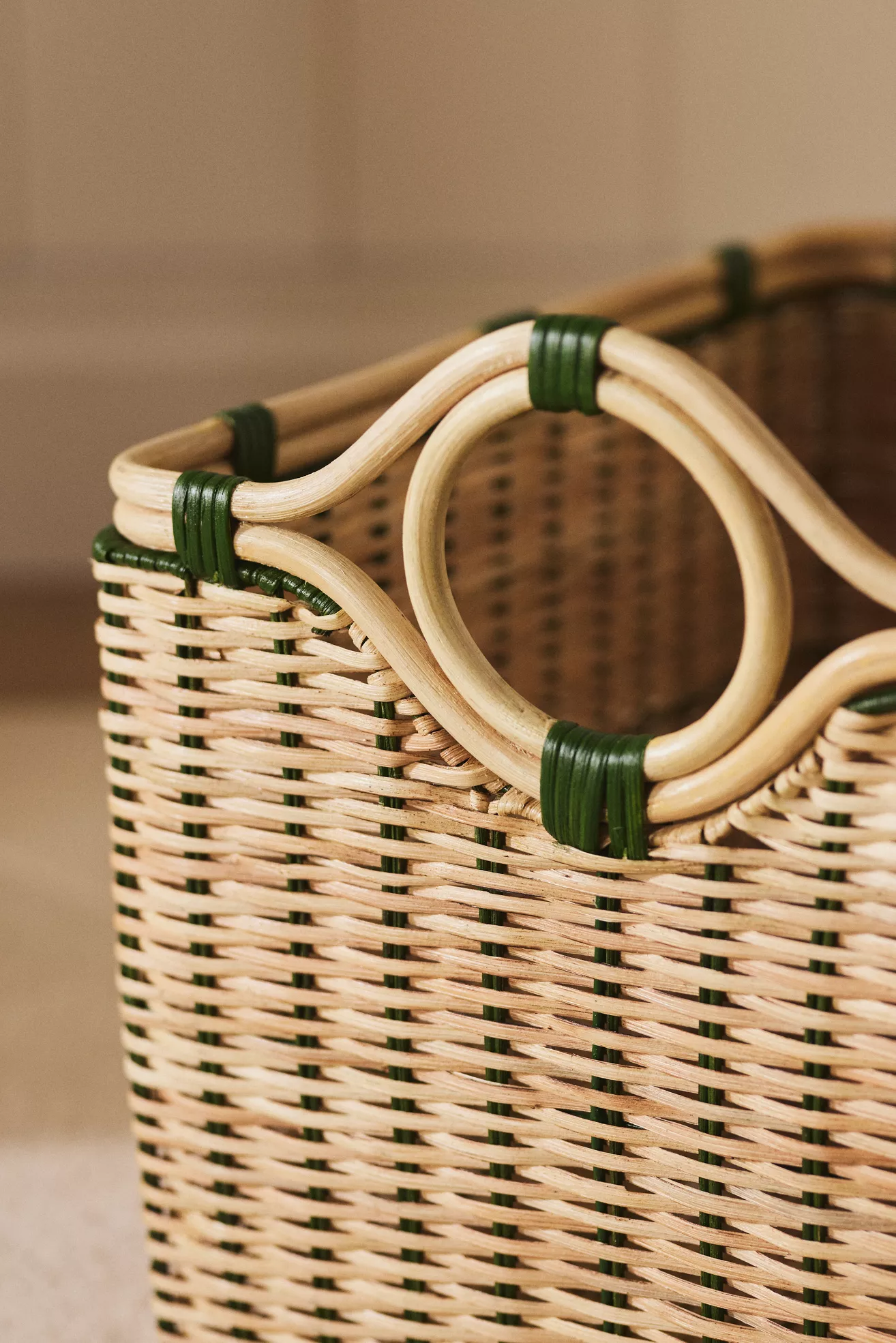 Round-Handled Rectangular Basket - thumbnail 2