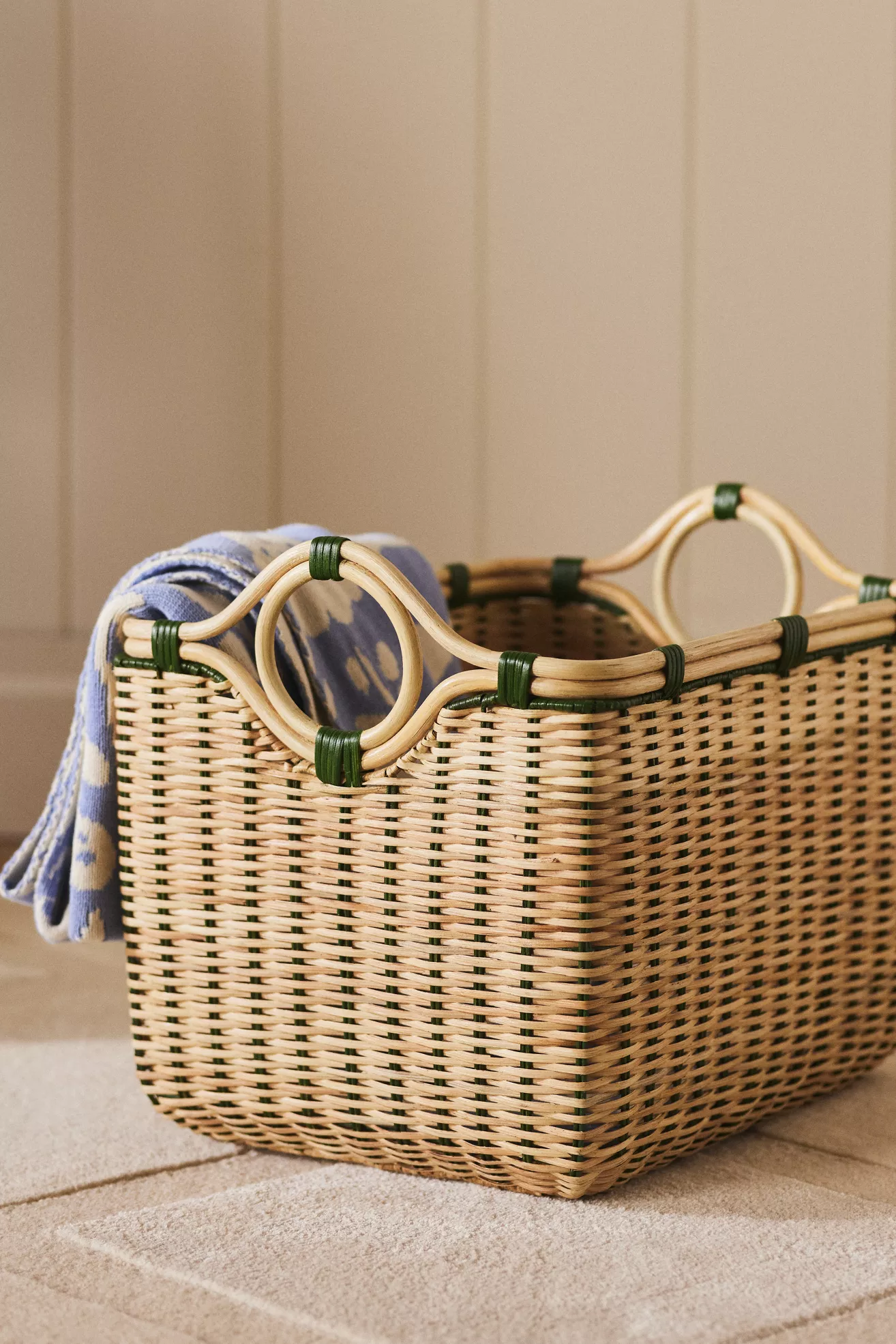 Round-Handled Rectangular Basket