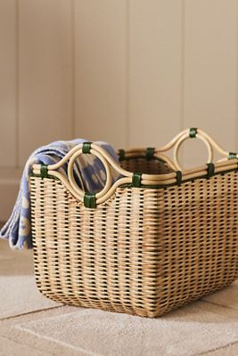 Round-Handled Rectangular Basket