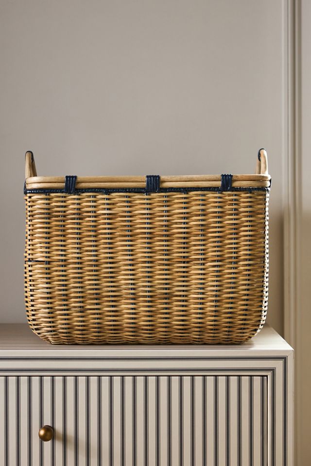Round-Handled Rectangular Basket #1