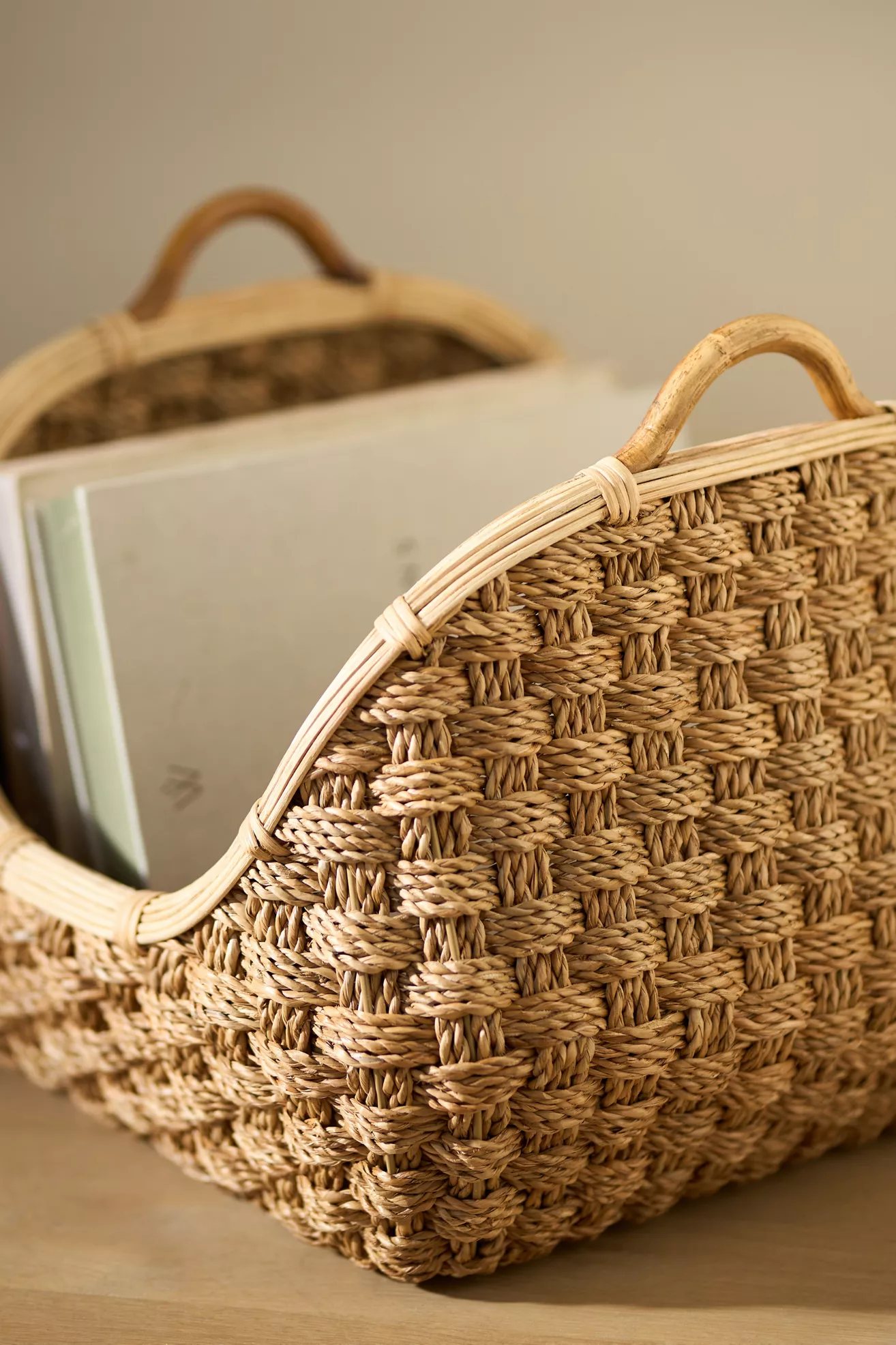 Log Seagrass Basket - thumbnail 3