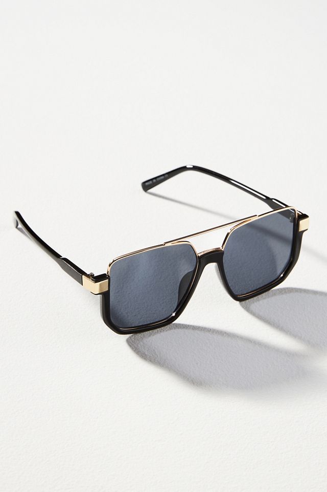 I-SEA Ali Half Rim Aviator Sunglasses #1