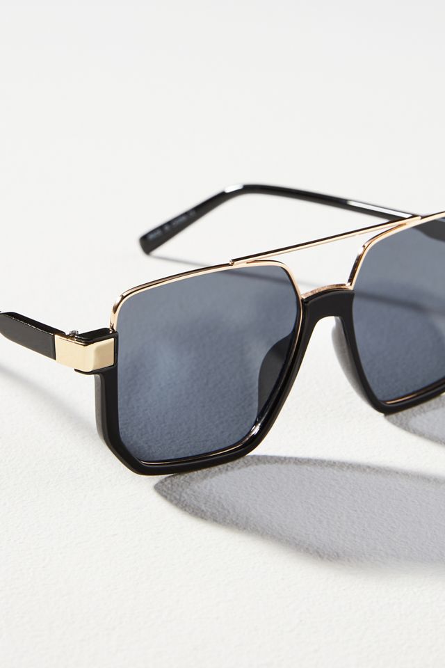 I-SEA Ali Half Rim Aviator Sunglasses #2