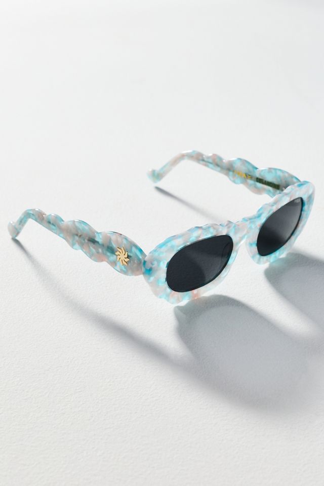 I-SEA x Celandine Cloud 9 Check Oval Sunglasses #1