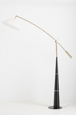 Anthropologie Leroy Pleated Arc Floor Lamp - Thumbnail 5