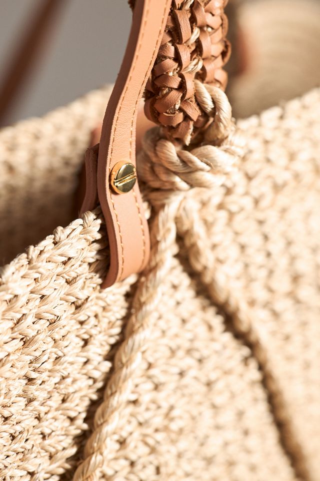 Aranaz Corda Large Straw Tote #4