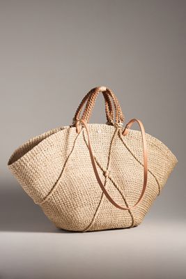 Aranaz Woven Charlie Crossbody Bag | Anthropologie
