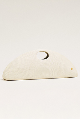 Aranaz Amor 2 Medium Woven Straw Clutch | Anthropologie