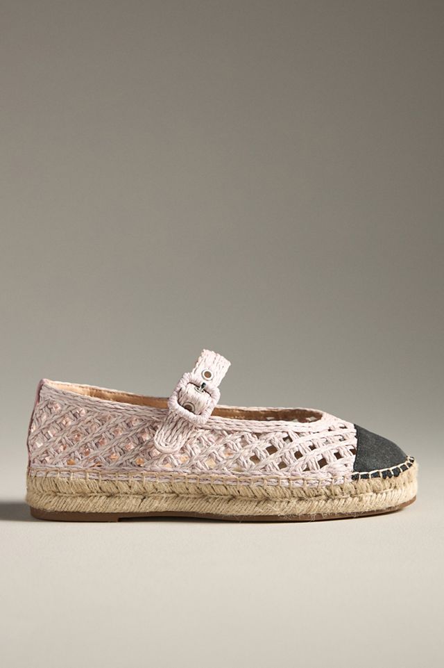 Bibi Lou Raffia Mary Jane Flats #1