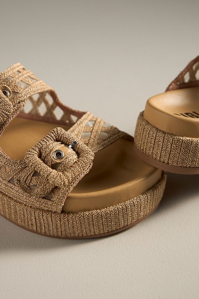 Bibi Lou Raffia Platform Slide Sandals #2