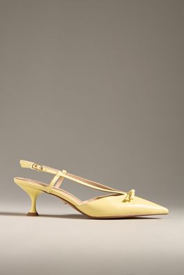 Lola Cruz Satina Slingback Kitten Heels