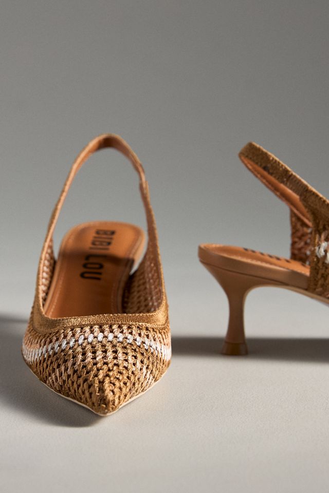 Bibi Lou Zaya Slingback Kitten Heels #2