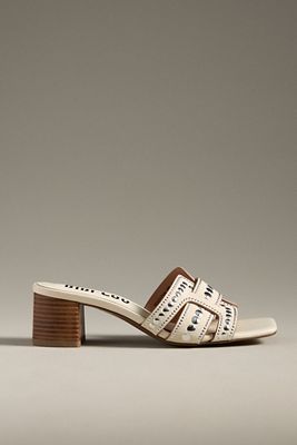 Bibi Lou Holly Studded Heels In White