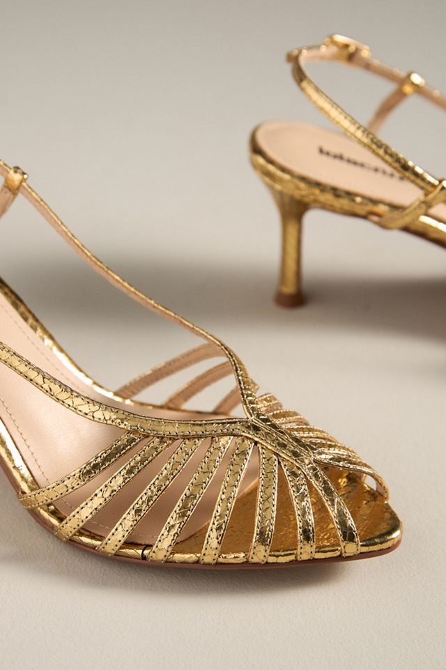 Lola Cruz Caged Slingback Heels #2