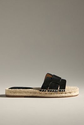 Bibi Lou Suede Espadrille Slide Sandals