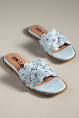 Bibi Lou Liana Slide Sandals In Blue