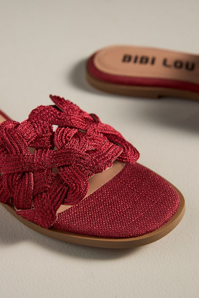 (新品ノベルティ付き)Bibiy×offen☆ローズモチーフフラットシューズ Bibi Lou Liana Slide Sandals | Anthropologie