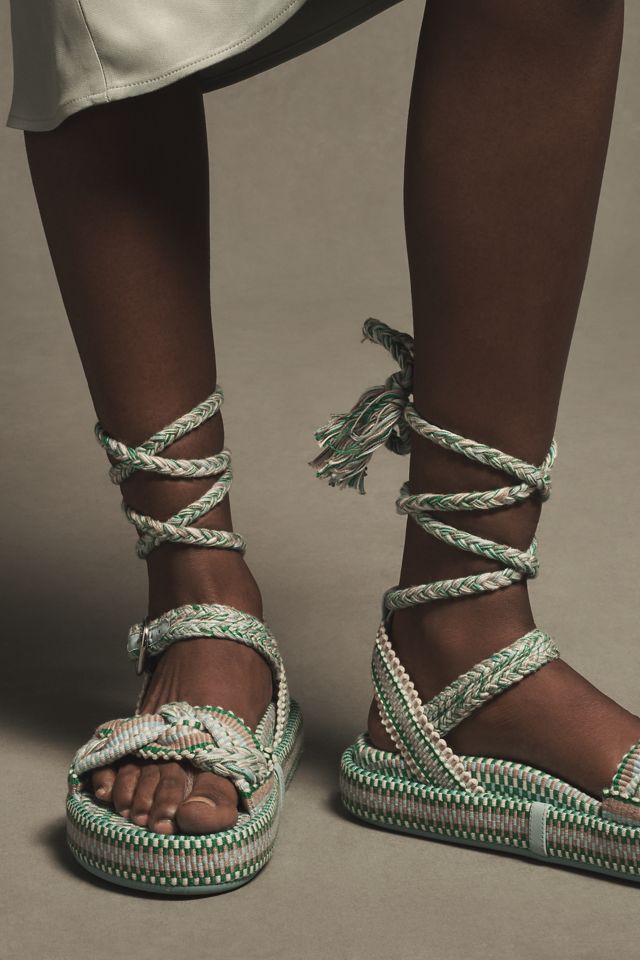 Amambaih Carolina Lace-Up Platform Sandals #2