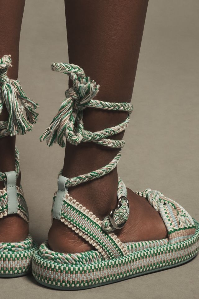 Amambaih Carolina Lace-Up Platform Sandals #3
