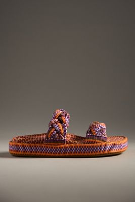 Amambaih Daniella Woven Slide Sandals
