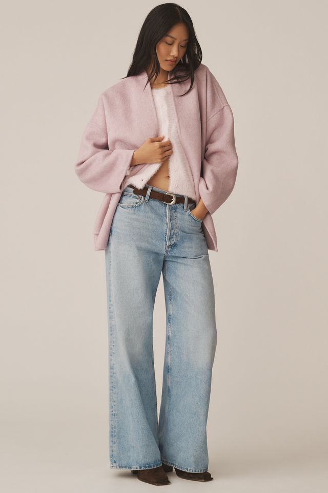 By Anthropologie Boxy Open Cardigan Sweater #2