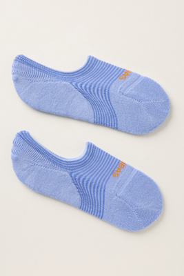 Bombas Feedstripe Cushioned No-show Socks In Blue