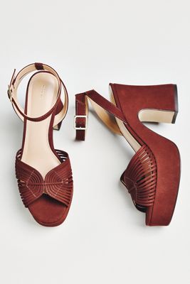 Maeve Lorelei Leather Platform Sandals