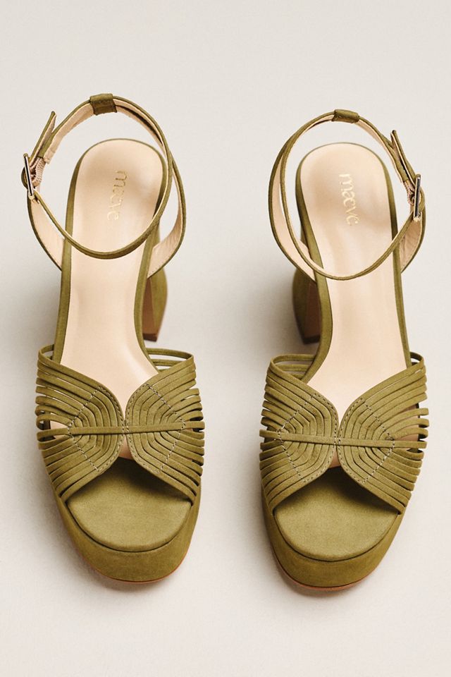 Maeve Lorelei Leather Platform Sandals #1