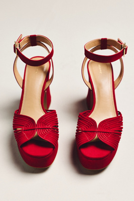 Maeve Platform Heels In Red