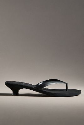 Lollipop Kitten-Heel Jelly Thong Sandals