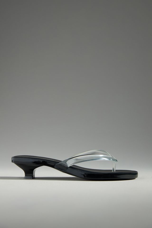 Jeffrey Campbell Lollipop Kitten-Heel Jelly Thong Sandals #1