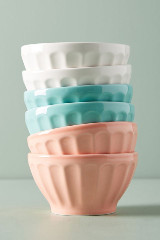 Assorted Latte Bowls, Set of 6 #1