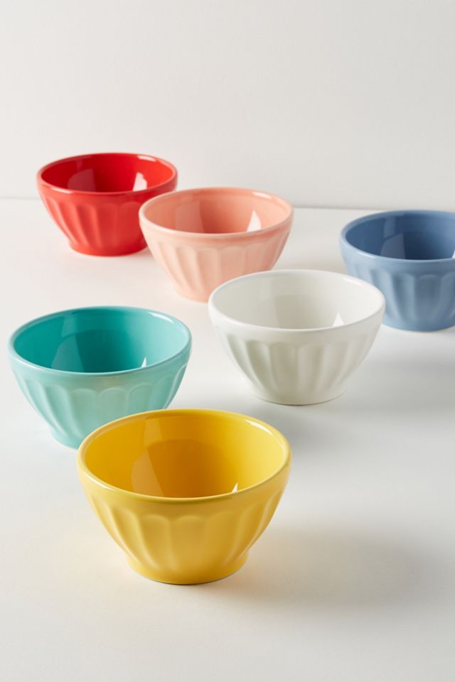 Assorted Latte Bowls, Set of 6 #1