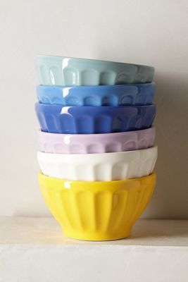 Assorted Latte Bowls, Set of 6