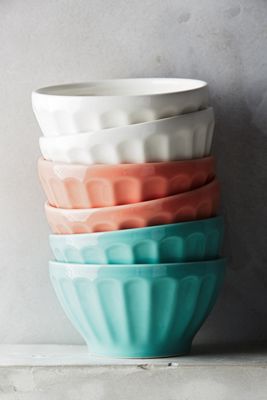 Assorted Latte Bowls, Set of 6
